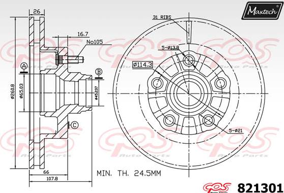 Maxtech 855058 - Discofreno autozon.pro