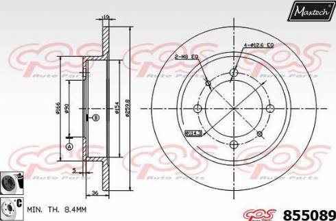 Maxtech 855089.6060 - Discofreno autozon.pro