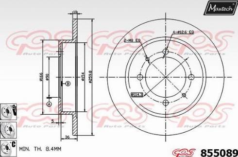 Maxtech 855089.6880 - Discofreno autozon.pro