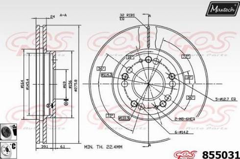 Maxtech 855031.6060 - Discofreno autozon.pro