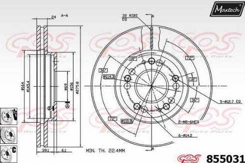 Maxtech 855031.6880 - Discofreno autozon.pro