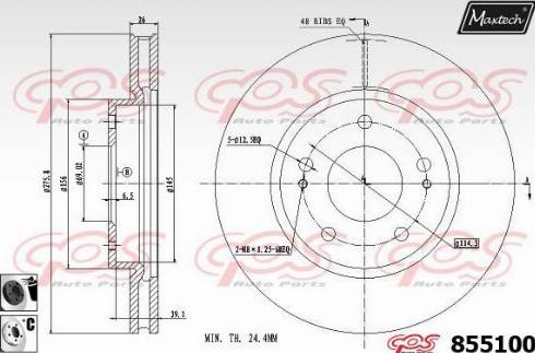 Maxtech 855100.6060 - Discofreno autozon.pro