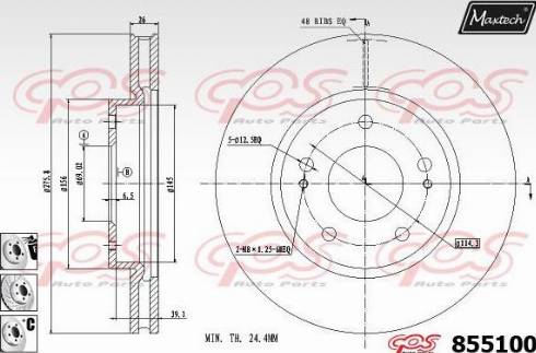 Maxtech 855100.6880 - Discofreno autozon.pro