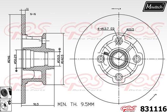 Maxtech 855100 - Discofreno autozon.pro