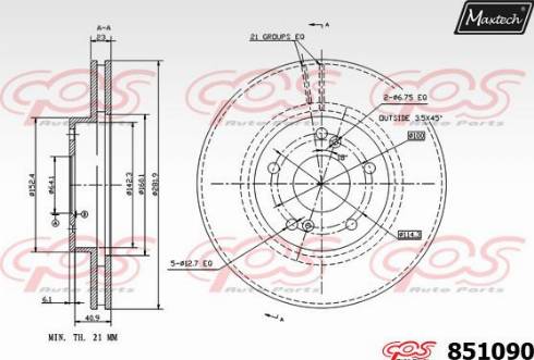 Maxtech 851090.0000 - Discofreno autozon.pro