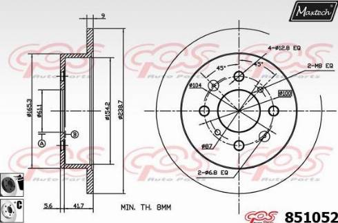 Maxtech 851052.6060 - Discofreno autozon.pro