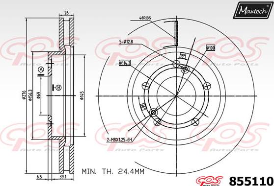 Maxtech 851034 - Discofreno autozon.pro