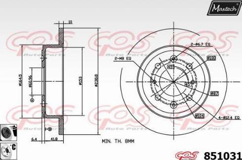 Maxtech 851031.6060 - Discofreno autozon.pro