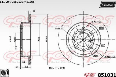 Maxtech 851031.0060 - Discofreno autozon.pro