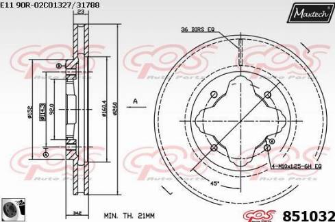 Maxtech 851032.0060 - Discofreno autozon.pro