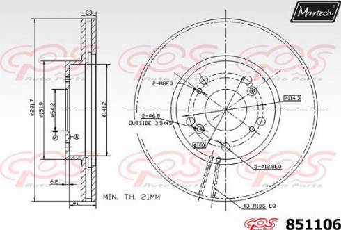 Maxtech 851106.0000 - Discofreno autozon.pro