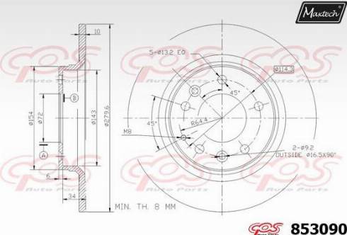 Maxtech 853090.0000 - Discofreno autozon.pro