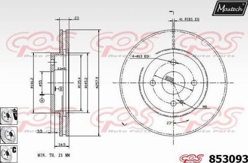 Maxtech 853093.6880 - Discofreno autozon.pro