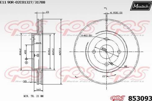 Maxtech 853093.0000 - Discofreno autozon.pro