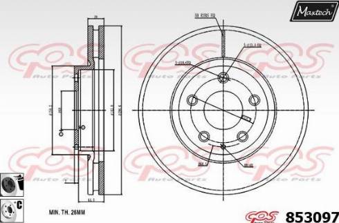 Maxtech 853097.6060 - Discofreno autozon.pro