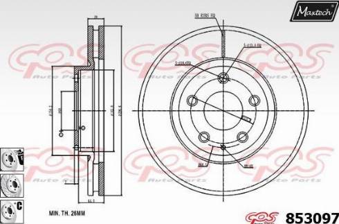 Maxtech 853097.6880 - Discofreno autozon.pro