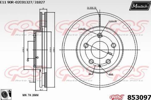 Maxtech 853097.0060 - Discofreno autozon.pro