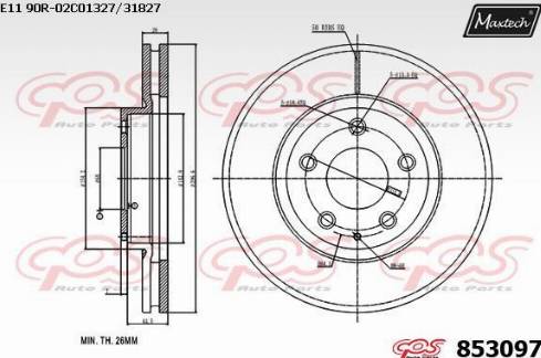 Maxtech 853097.0000 - Discofreno autozon.pro