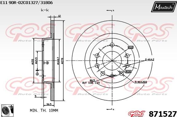 Maxtech 853097 - Discofreno autozon.pro