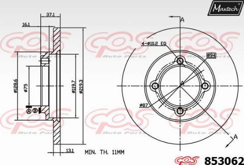 Maxtech 853062.0000 - Discofreno autozon.pro