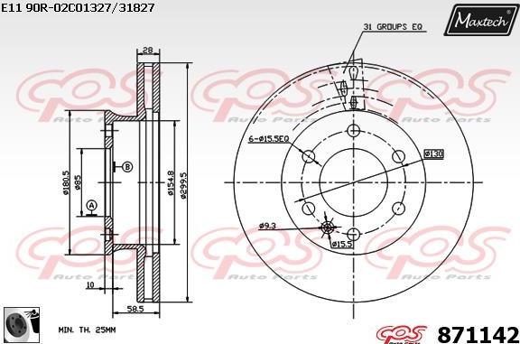 Maxtech 853062 - Discofreno autozon.pro