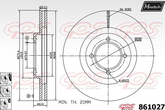 Maxtech 853014 - Discofreno autozon.pro