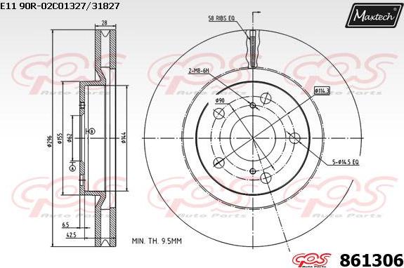 Maxtech 853089 - Discofreno autozon.pro