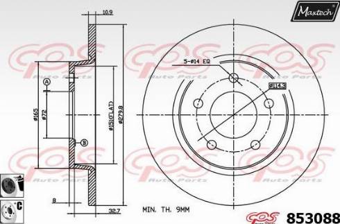 Maxtech 853088.6060 - Discofreno autozon.pro