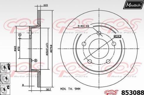 Maxtech 853088.6880 - Discofreno autozon.pro