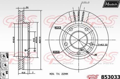 Maxtech 853033.6880 - Discofreno autozon.pro