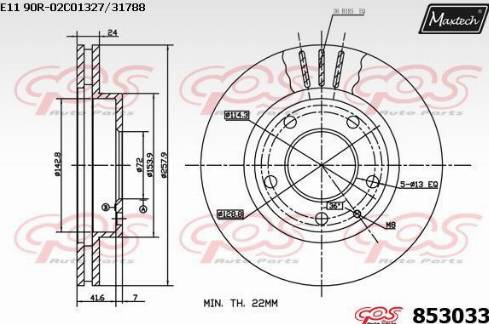 Maxtech 853033.0000 - Discofreno autozon.pro