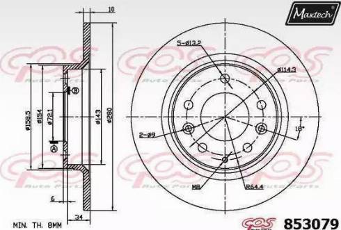 Maxtech 853079.0000 - Discofreno autozon.pro