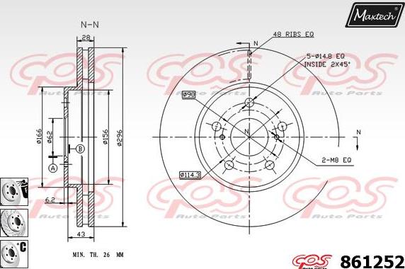 Maxtech 853079 - Discofreno autozon.pro