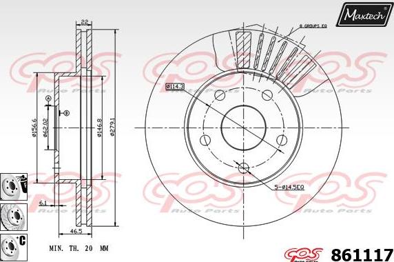 Maxtech 871079 - Discofreno autozon.pro