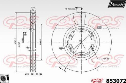 Maxtech 853072.0060 - Discofreno autozon.pro