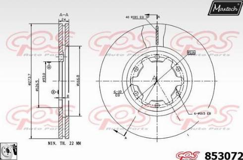 Maxtech 853072.0080 - Discofreno autozon.pro