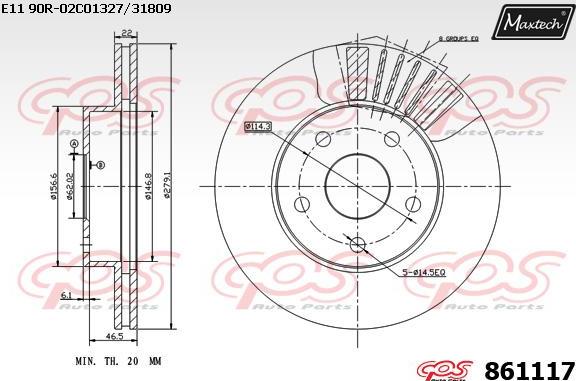 Maxtech 853072 - Discofreno autozon.pro