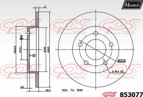 Maxtech 853077.0000 - Discofreno autozon.pro