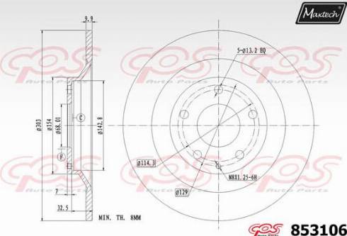 Maxtech 853106.0000 - Discofreno autozon.pro