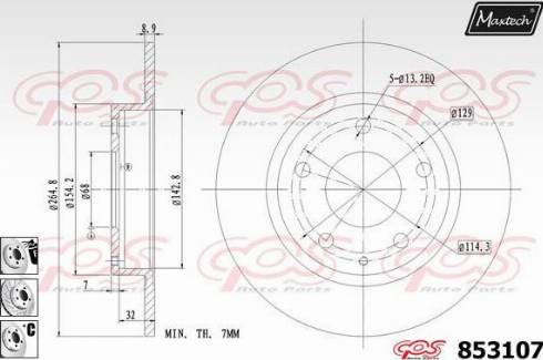 Maxtech 853107.6880 - Discofreno autozon.pro