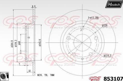 Maxtech 853107.0060 - Discofreno autozon.pro