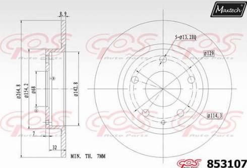 Maxtech 853107.0000 - Discofreno autozon.pro