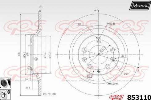 Maxtech 853110.6060 - Discofreno autozon.pro