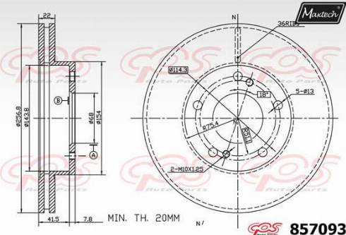 Maxtech 857093.0000 - Discofreno autozon.pro