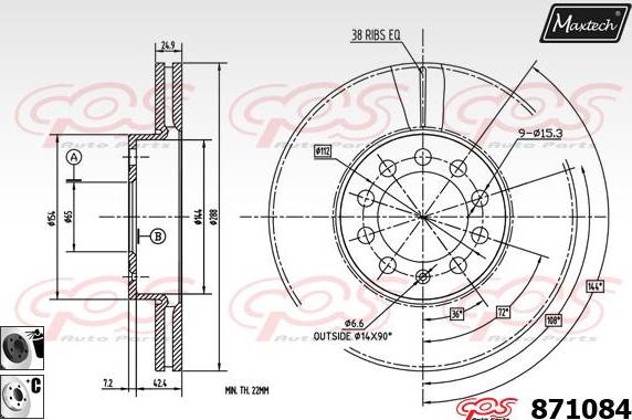 Maxtech 857092 - Discofreno autozon.pro