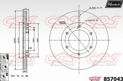 Maxtech 857043.6980 - Discofreno autozon.pro