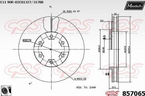 Maxtech 857065.0060 - Discofreno autozon.pro