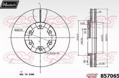 Maxtech 857065.0000 - Discofreno autozon.pro