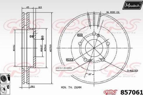 Maxtech 857061.6060 - Discofreno autozon.pro