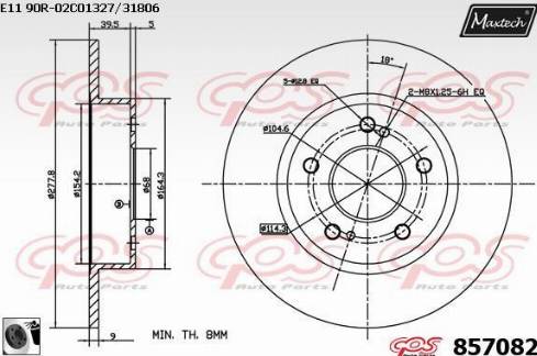 Maxtech 857082.0060 - Discofreno autozon.pro